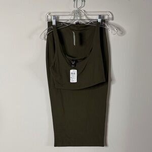 Windsor Olive Skirt Set